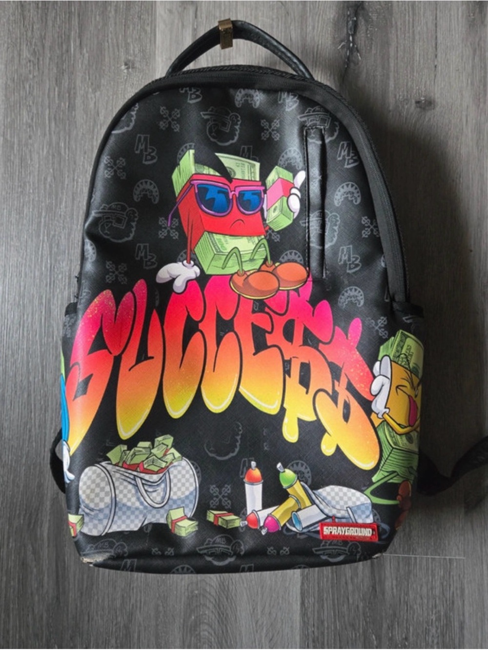 Sprayground x The Game "Sucka" black backpack